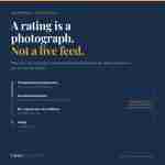 A rating is a photogrpah not a live feed